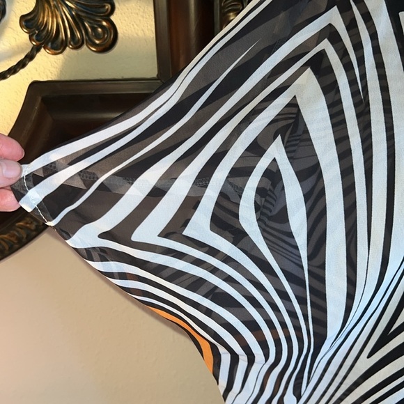 Women’s Animal Print Sheer Lightweight 3/4 Sleeve Full Length Maxi Kimono OS - Picture 4 of 16